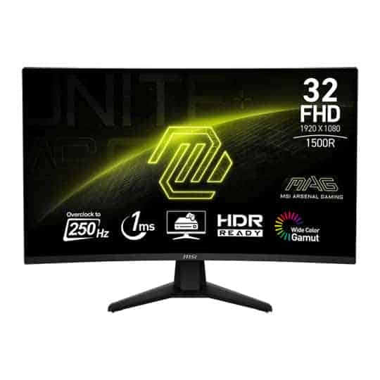 (image for) MSI 31.5" MAG 32C6X 1080p 250Hz Curved Gaming Monitor - Click Image to Close